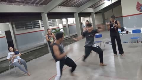 Treino de capoeira