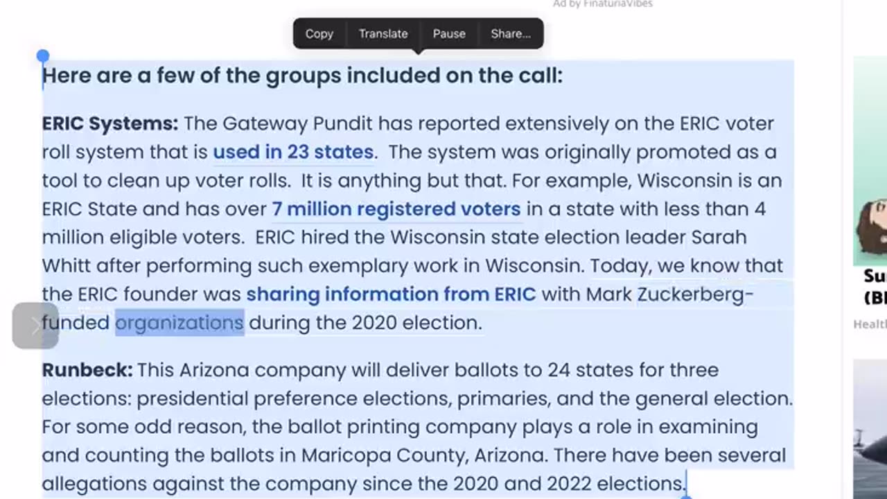 FOIA Documents Reveal Secret 2020 Election Day Meeting With CISA, Dominion, ES&S, ERIC, FBI, Leftist