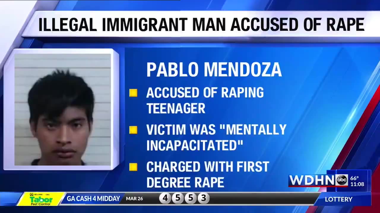 An illegal immigrant has been accused of “raping a mentally incapacitated teen” in Alabama