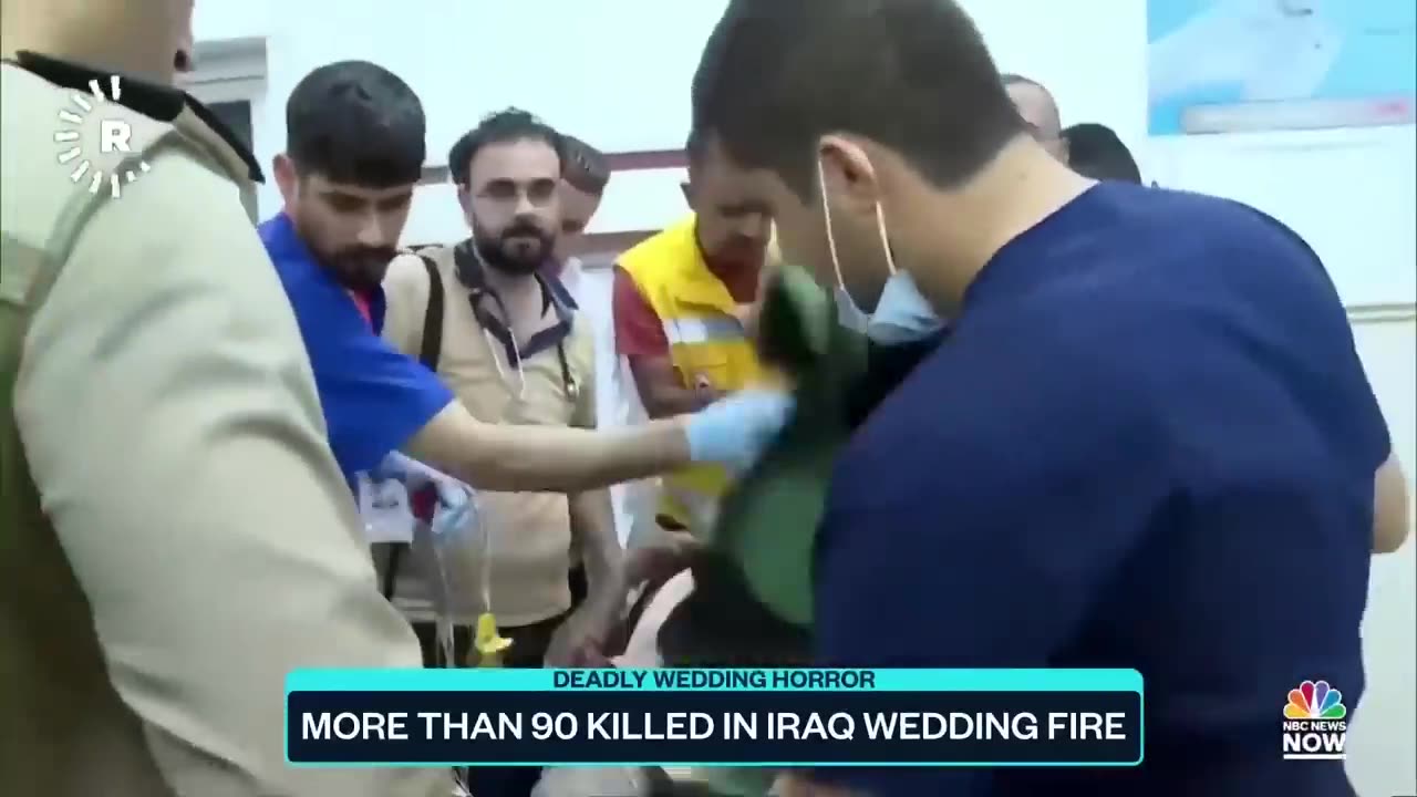 More than 90 people dead after Iraq wedding erupts in fire