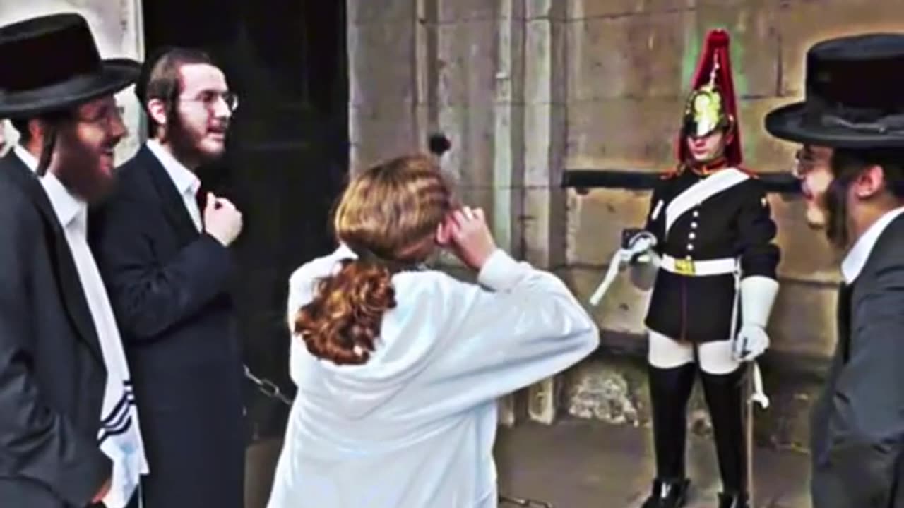 nasty jews at the kings guard uk showing no respect for anyone