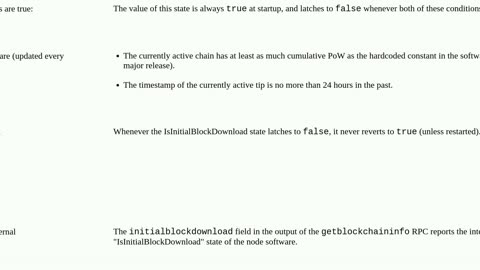Bitcoin_ How does the initialblockdownload field in the getblockchaininfo RPC work_