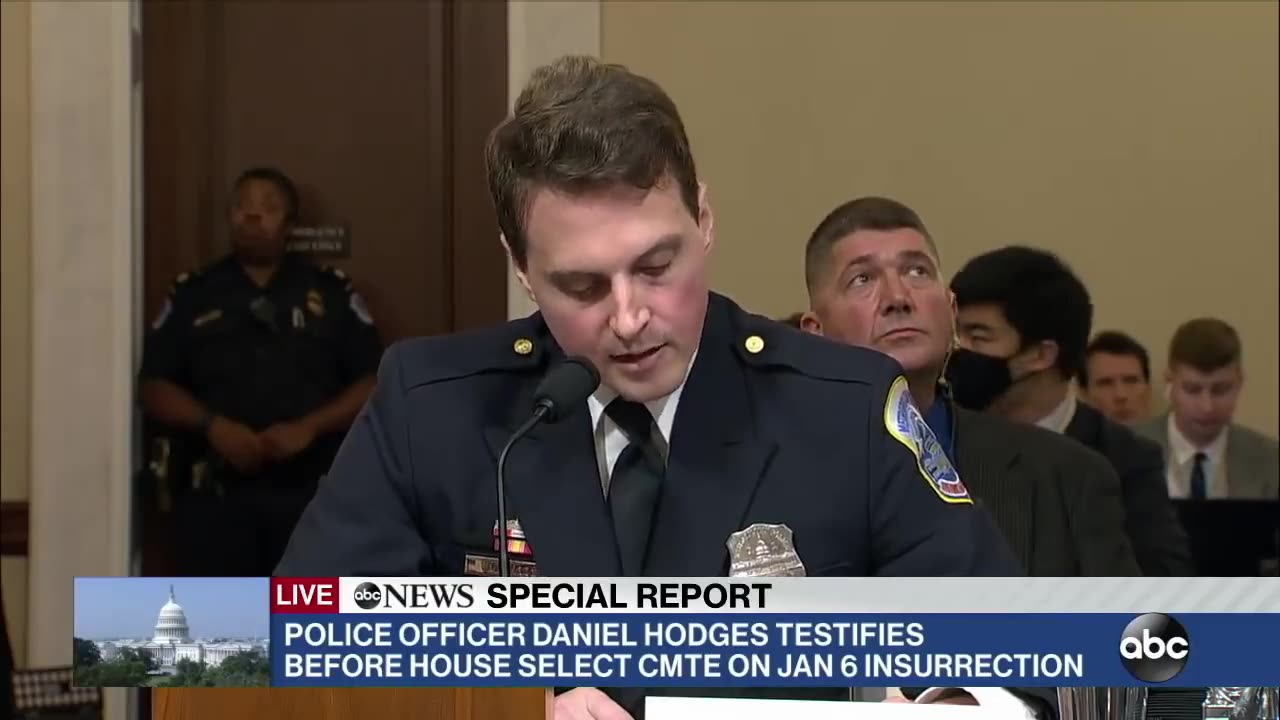 Capitol Police Officer Daniel Hodges J6 Testimony