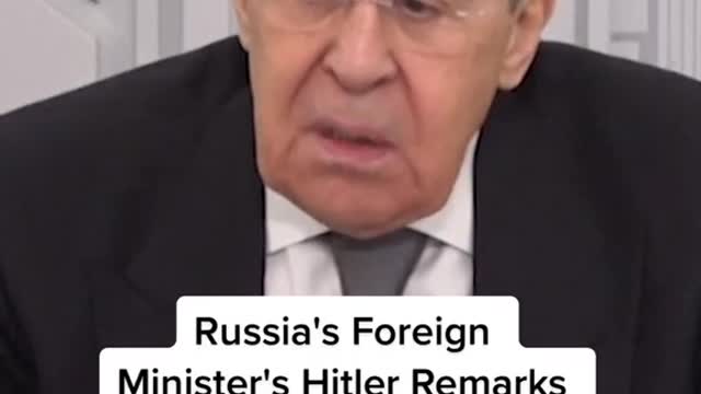 Russia's ForeignMinister's Hitler RemarksDraw Rebuke