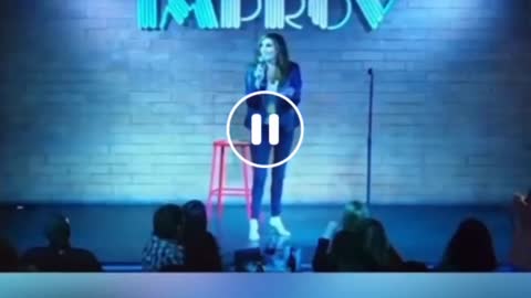 Comedian Falls During Skit On Vaccinations