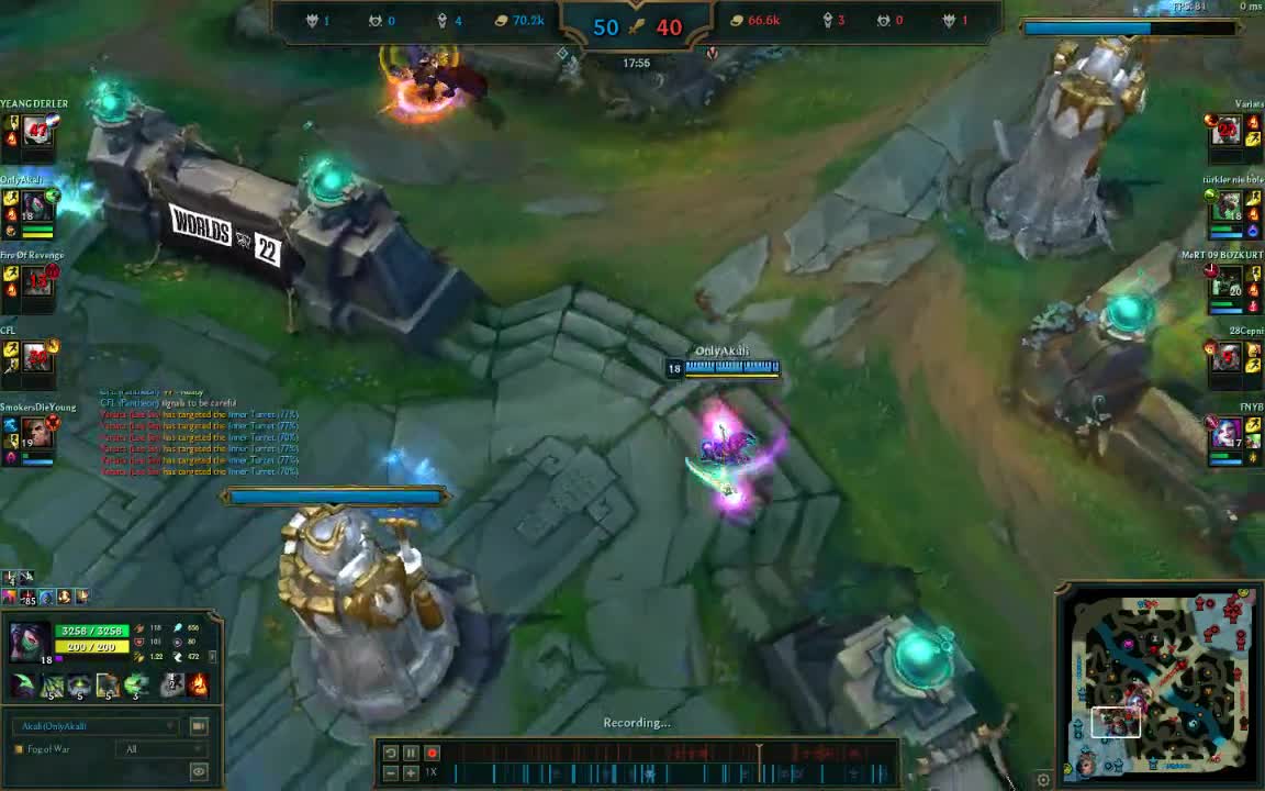 AKALI URF OUTPLAY!!!