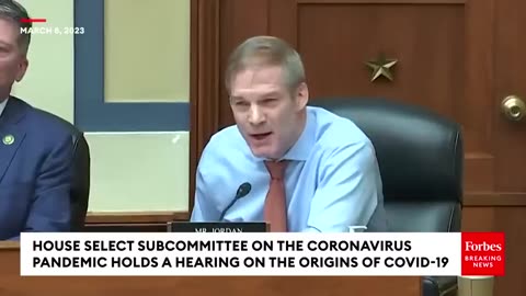 Jordan Calls Out Dr. Fauci On Lab Leak Using His Own Correspondence