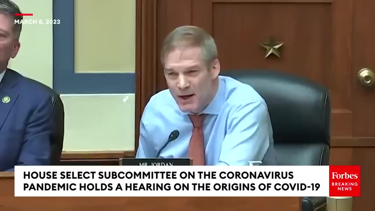 Jordan Calls Out Dr. Fauci On Lab Leak Using His Own Correspondence