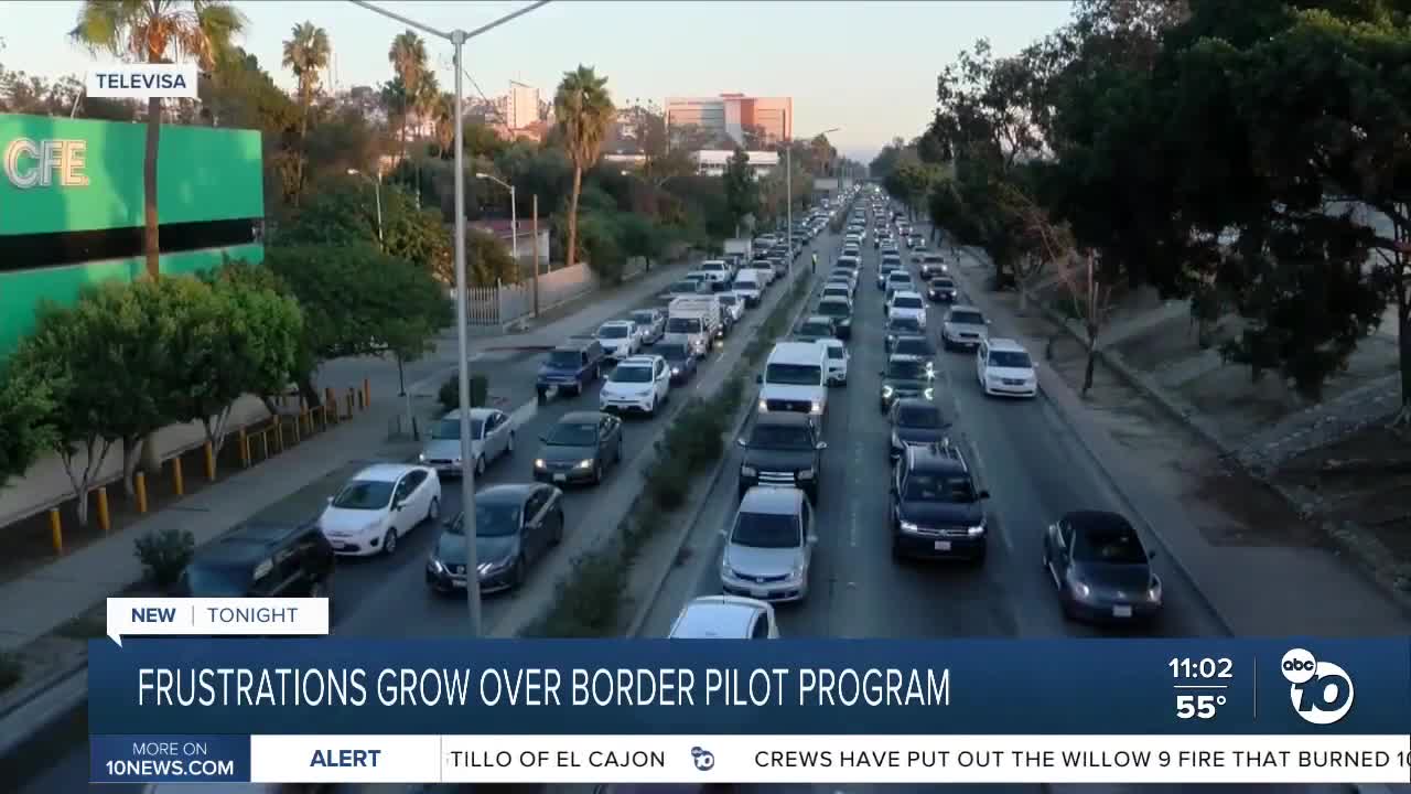 Frustrations grow over Mexican officials' border pilot program