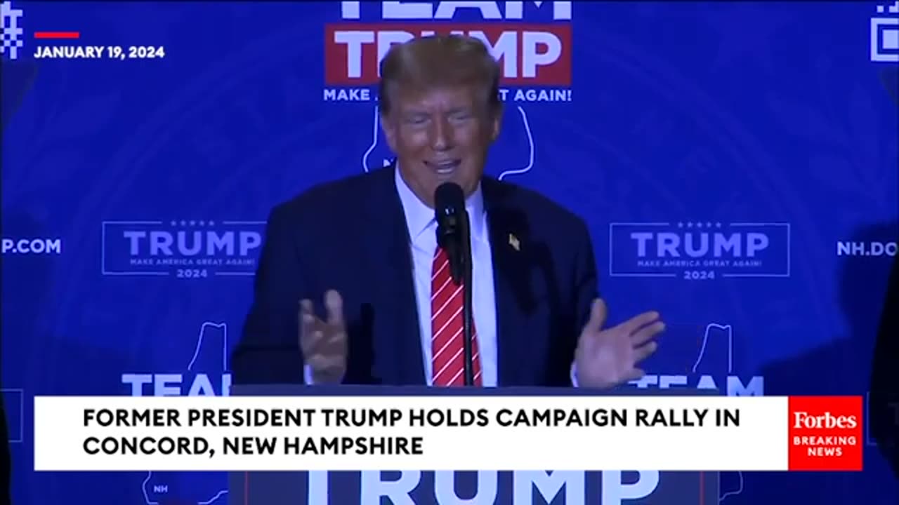 Trump Outright Says Nikki Haley Probably 'Not Going To Be Chosen' As VP At New Hampshire Rally.