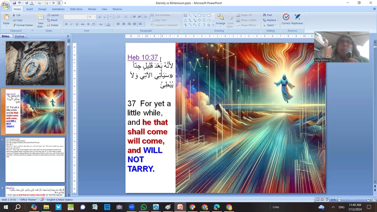 Ps Suzy Antoun-Why Millennium-Dare you swear with The Name Of Jesus-What is Eternity