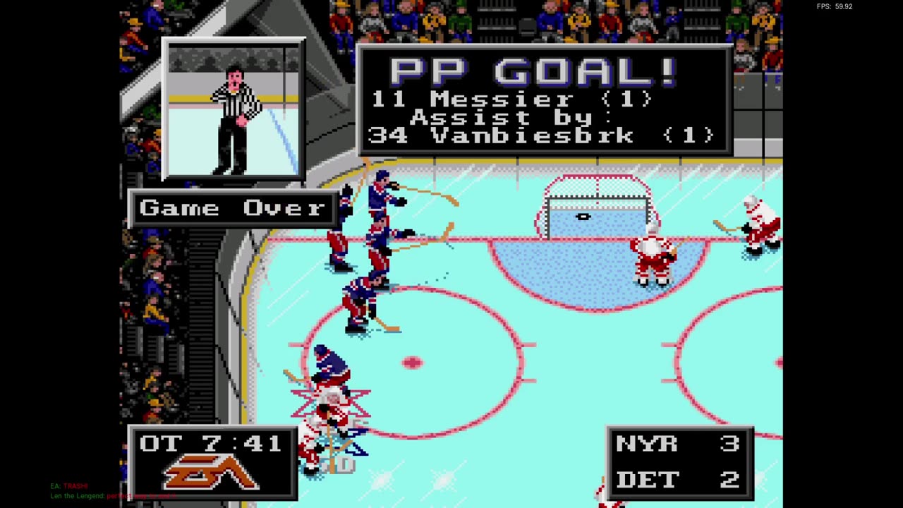 NHL '94 Classic GENS-B Fall 2024 G25 - EA (NYR) at Len the Lengend (DET)