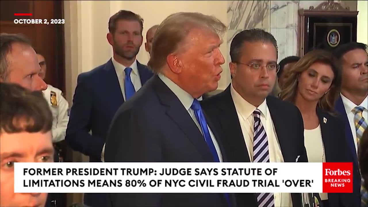 BREAKING NEWS: Shock End To Day One Of Trump Trial—Ex-POTUS Claims Judge Ruled 80% Of Case 'Over'