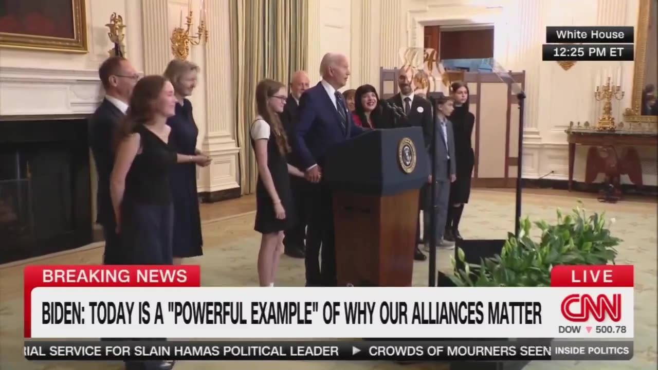Biden sings happy birthday to the daughter of one of the freed hostages