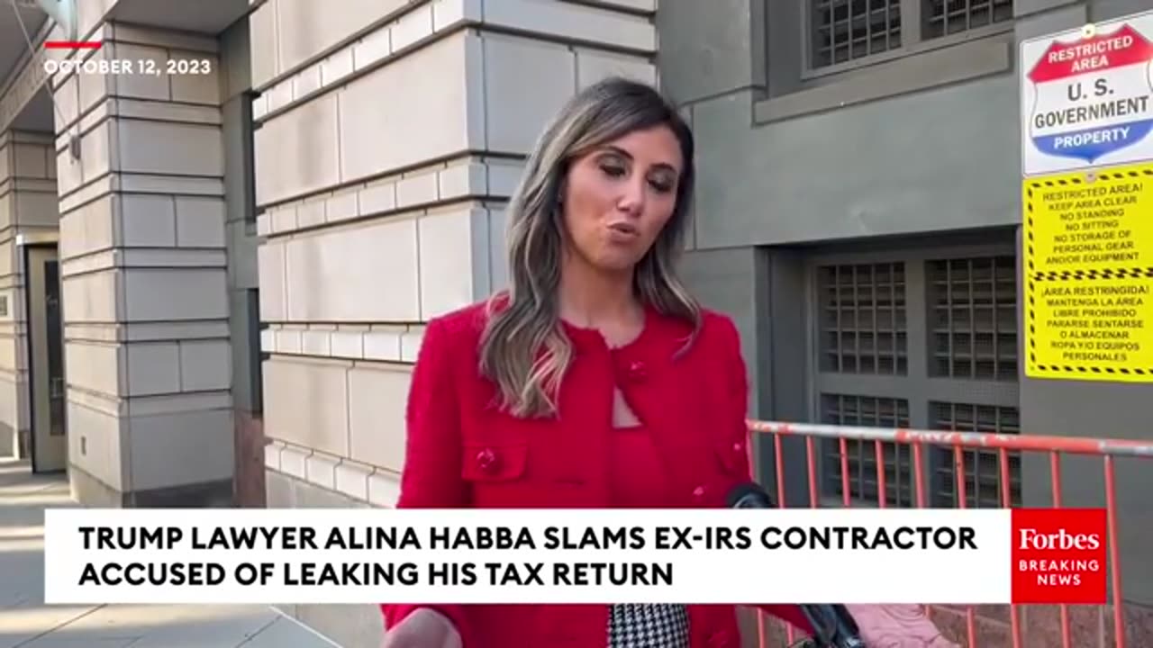 Trump Lawyer Alina Habba Rips Ex-IRS Contractor Charles Littlejohn Accused Of Leaking Tax Return