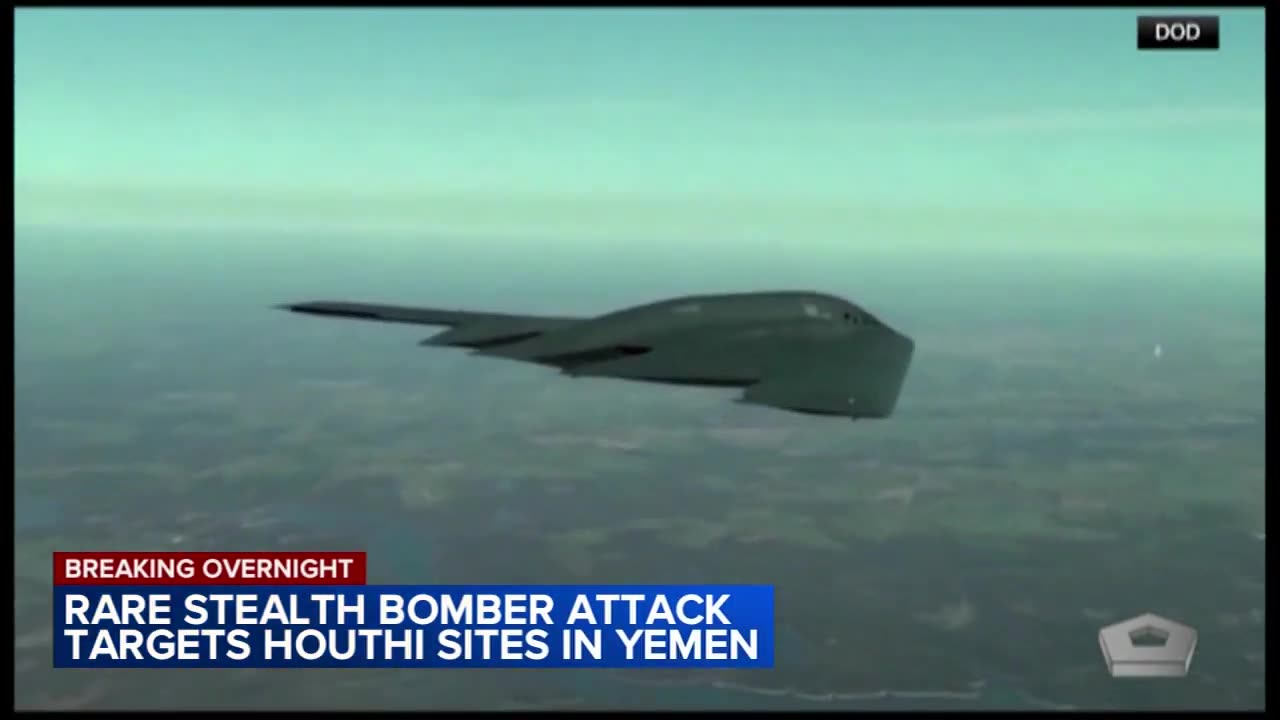 US military strikes Houthi targets in Yemen