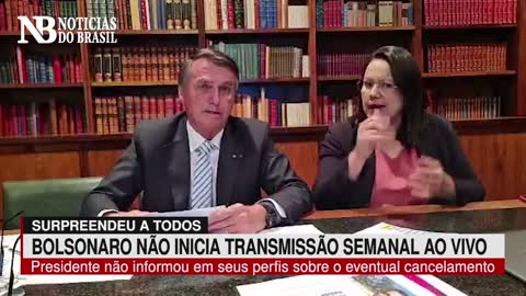 Bolsonaro surpreende e tradicional Live Semanal não é transmitida