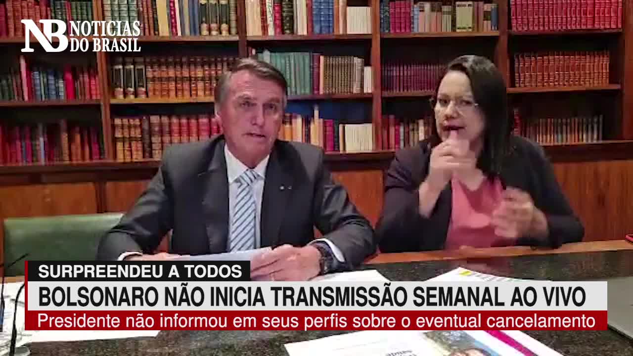 Bolsonaro surpreende e tradicional Live Semanal não é transmitida