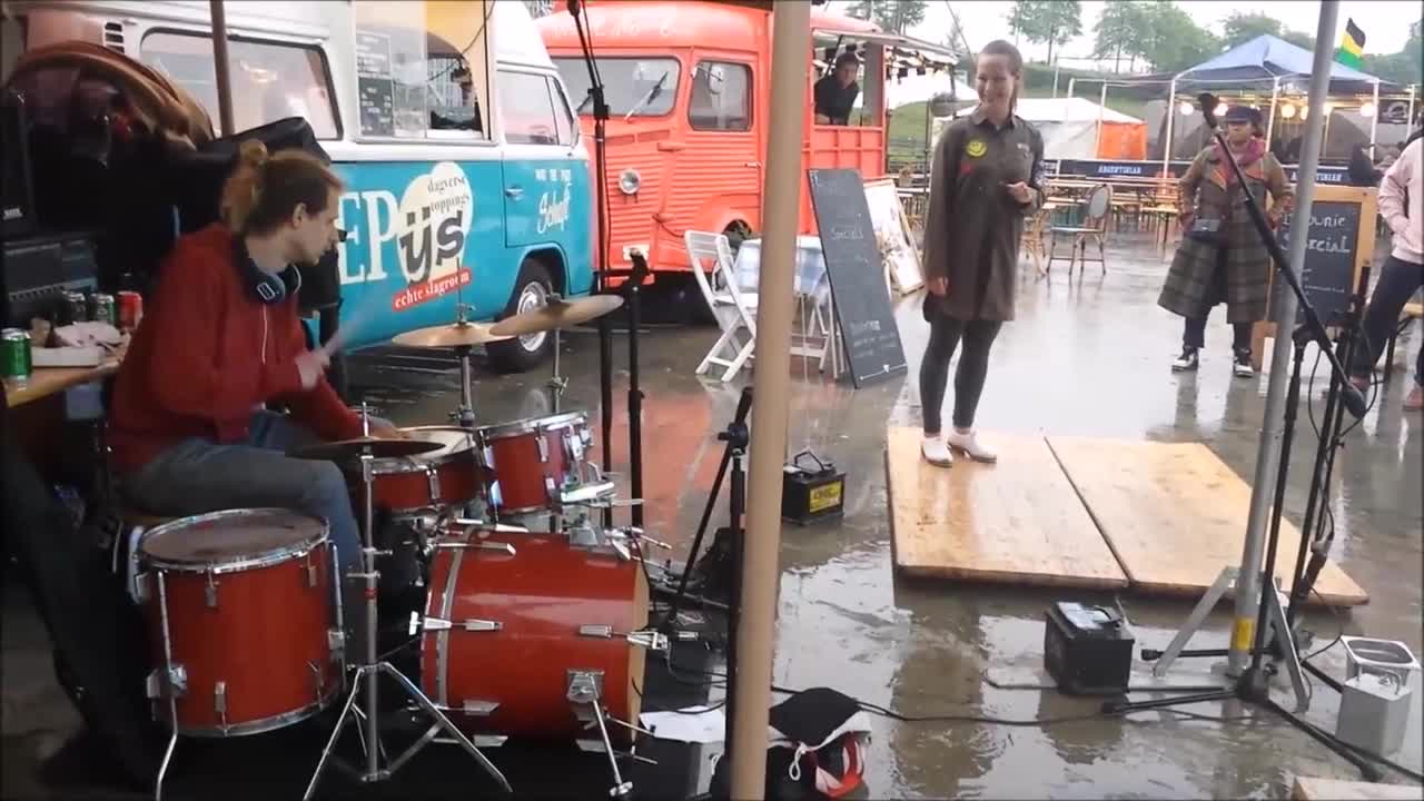 Tap Dance and Drums at Rollende Keukens Amsterdam