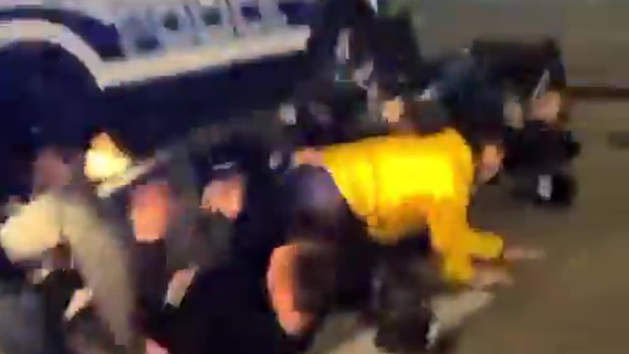 POLICE RUNS OVER PROTESTERS Was this Justified? YES or NO?