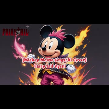 [Mickey Mouse sings/AI Cover] Fairy tail (2014) Opening 1/15 BoA - MASAYUME CHASING