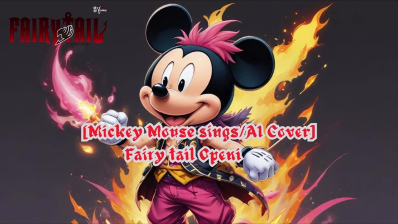 [Mickey Mouse sings/AI Cover] Fairy tail (2014) Opening 1/15 BoA - MASAYUME CHASING