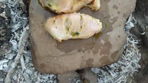 The best grilled chicken on the stone