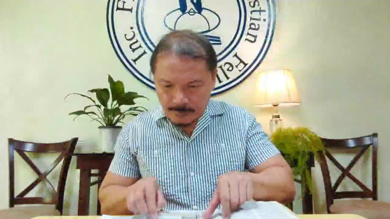 20TH NOVEMBER 2022 FDCF ON-LINE SUNDAY SCHOOL