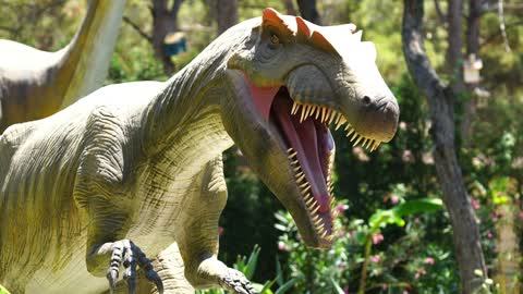 A Model Of A Tyrannosaurus Rex