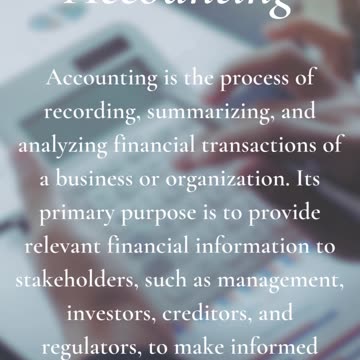 What is Accounting?