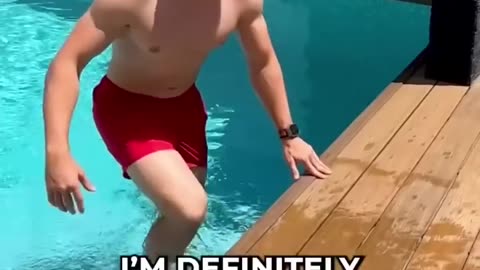 I tried the impossible🔥 swimming pool jump