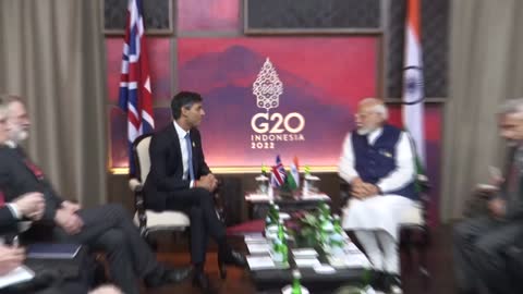 PM Modi bilateral meeting with PM Rishi Sunak of UK,in Indonesia