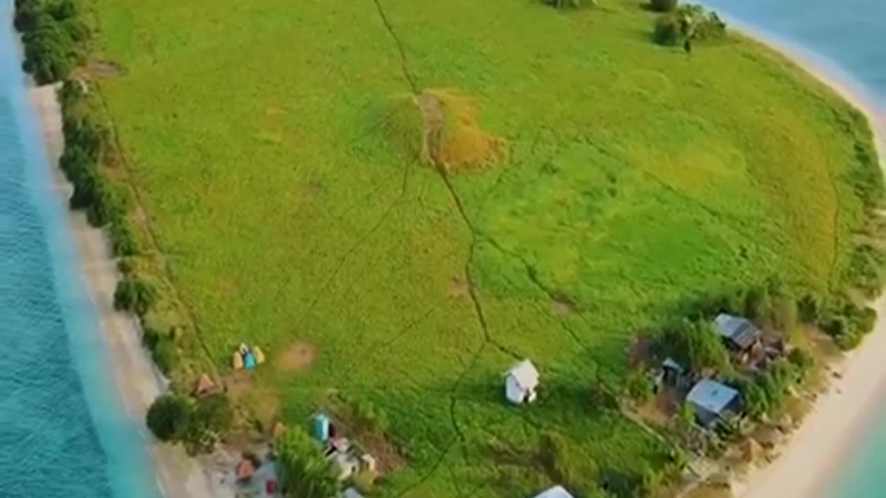 A lonely island in Indonesia