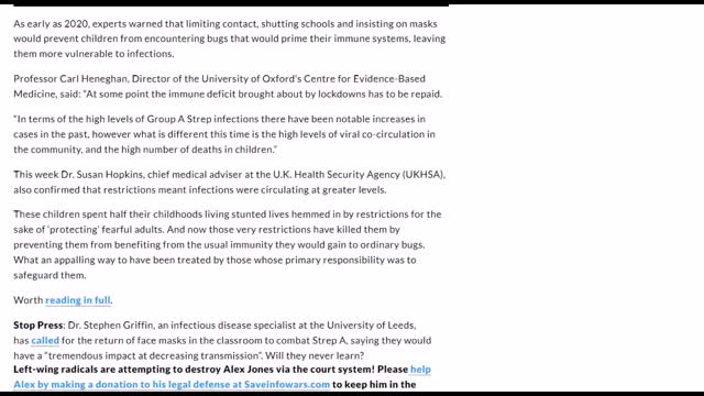 Strep A Kills More Children Than Covid, ADL CEO Jonathan Greenblatt 'If We Don’t Get Him' & MORE