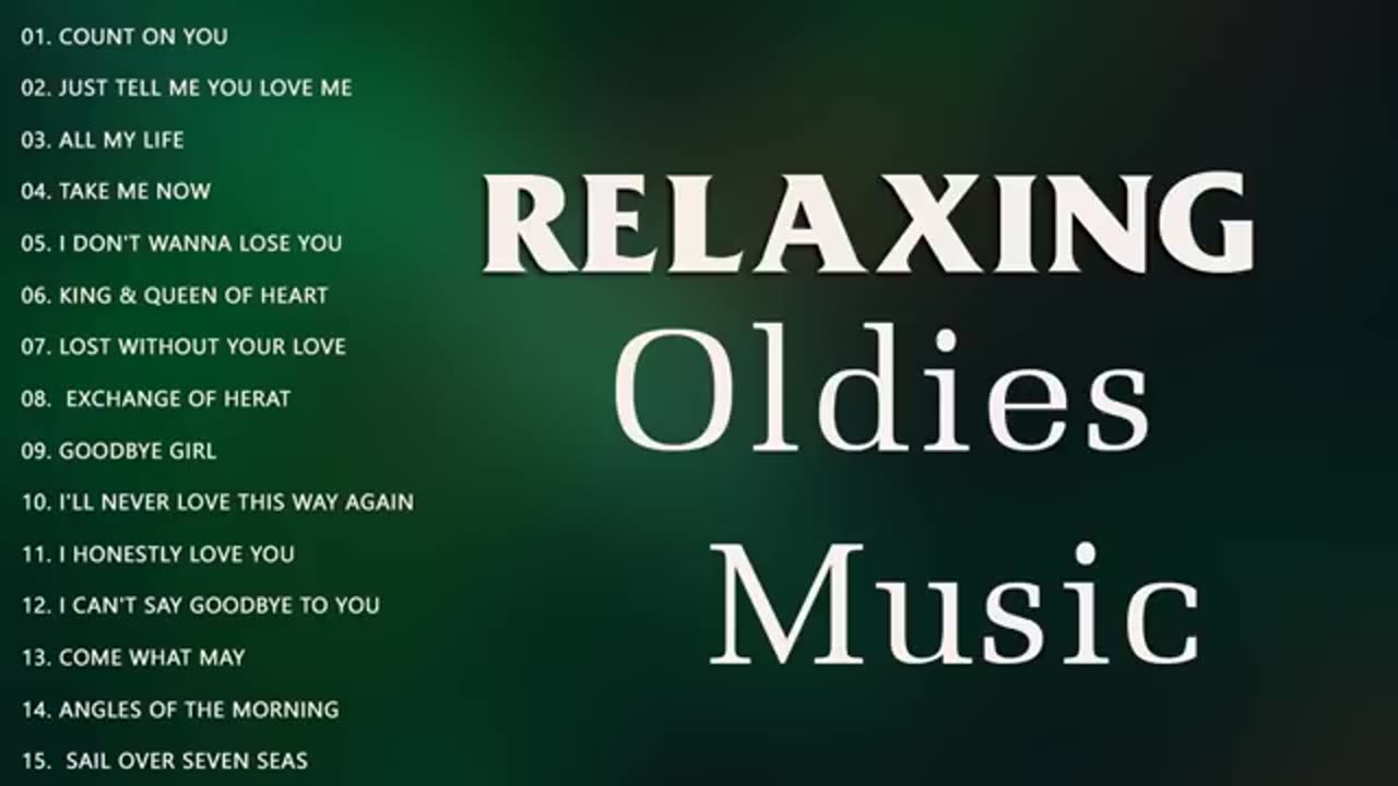 Relaxing Oldies music - Tommy Shaw, David Pomeranz, Dan Hill, Kenny Rogers - Cruisin Love Songs