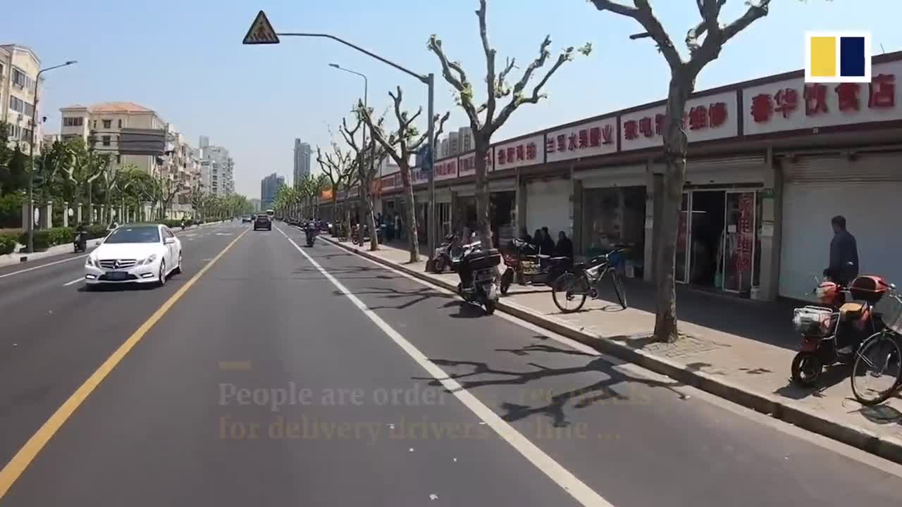 Delivery man in China