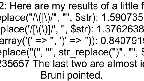 Remove all opening and closing parentheses in a string