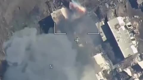 Russian Kamikaze drones hits on enemy artillery