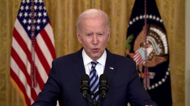 'Putin chose this war' -Biden on Russia's invasion of Ukraine