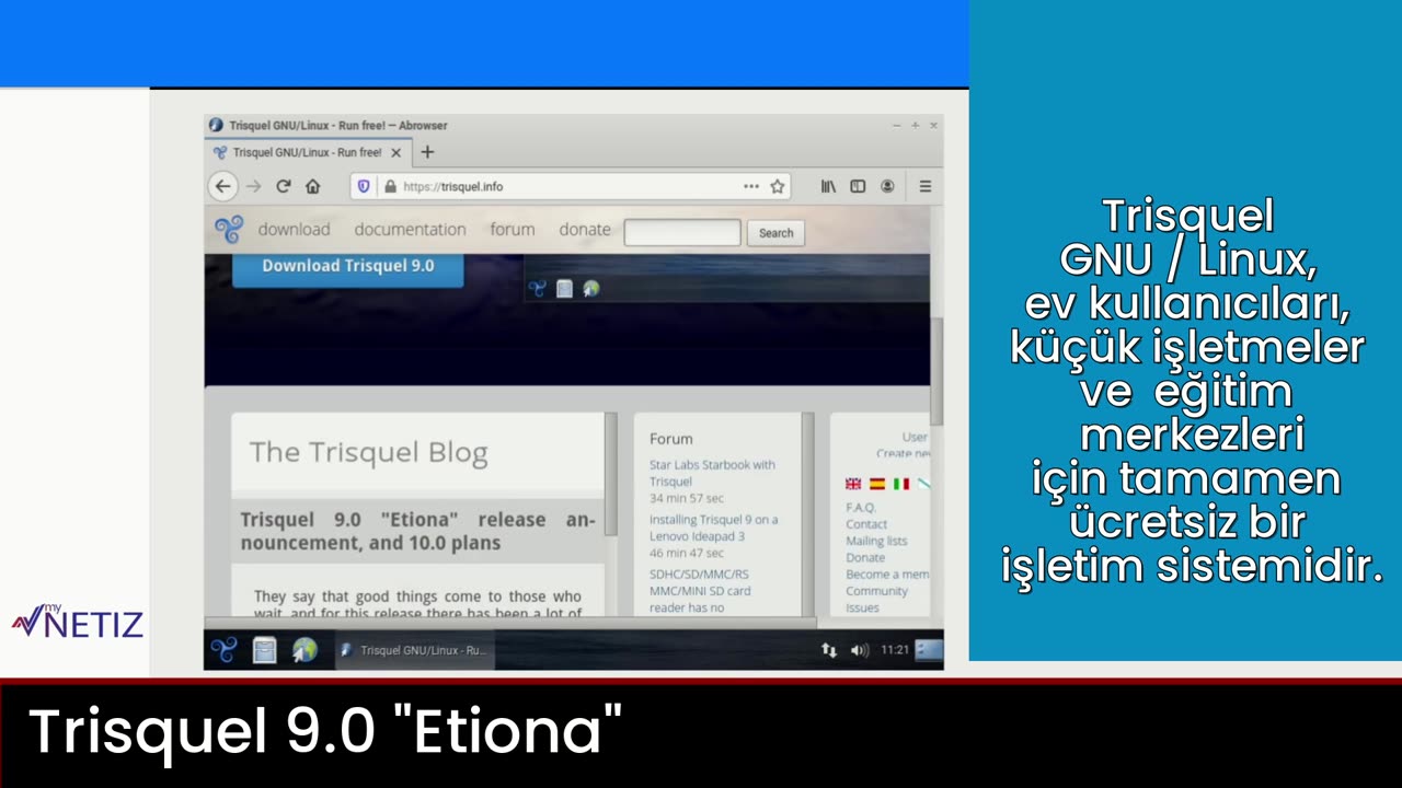 Trisquel 9.0 Etiona nasıl kurulur?