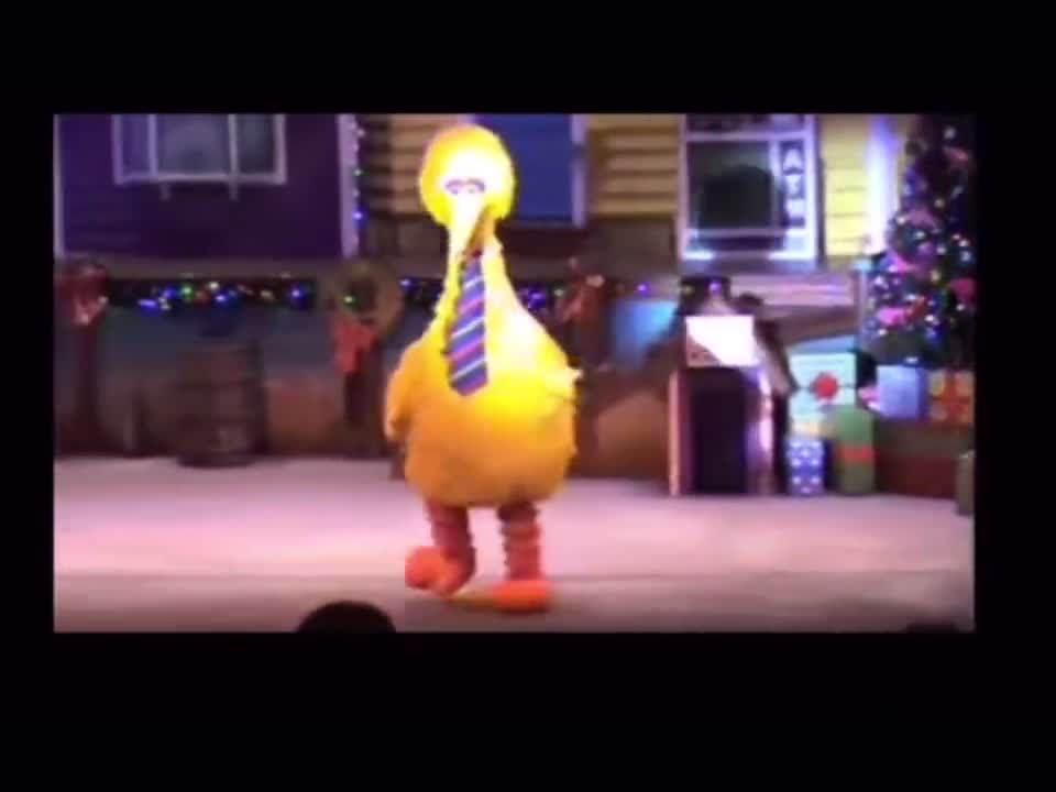 Big Bird After His Booster Shot