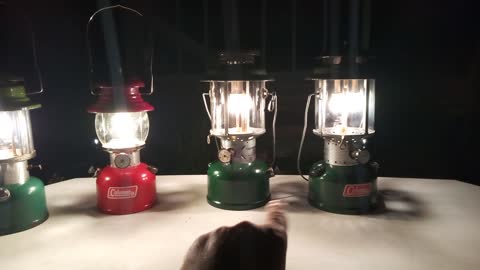 VA7LFD's Coleman Lantern Collection 335 - 200A - 220E - 220F