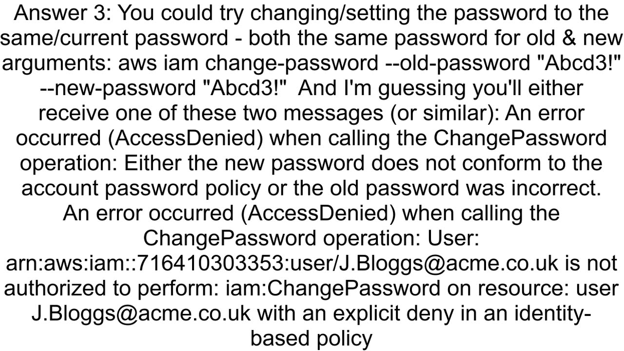 What is the aws command to verify my login credentials are correct AKA whoami for awscli