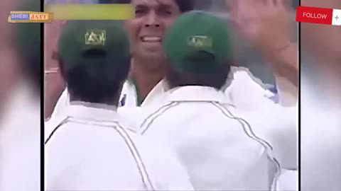 M Asif against India in Karachi test 2006