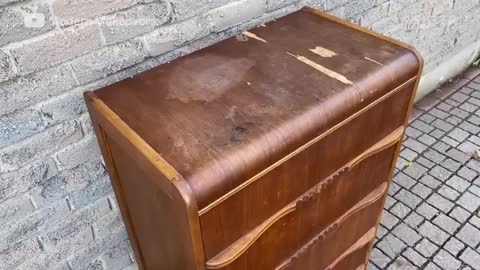 How A Peeling 1920s Dresser Is Restored Refurbished Insider