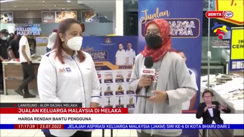 23 JULAI 2022 BERITA WILAYAH – JUALAN KELUARGA MALAYSIA DI MELAKA_ HARGA RENDAH BANTU PENGGUNA