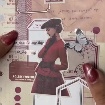 Red journal with me ♥️🍒#journal #scarbook #bulltjournal #entertement