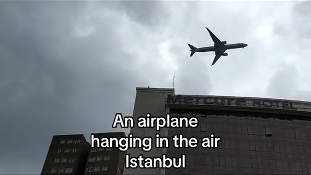 Airoplane Hanging in the air