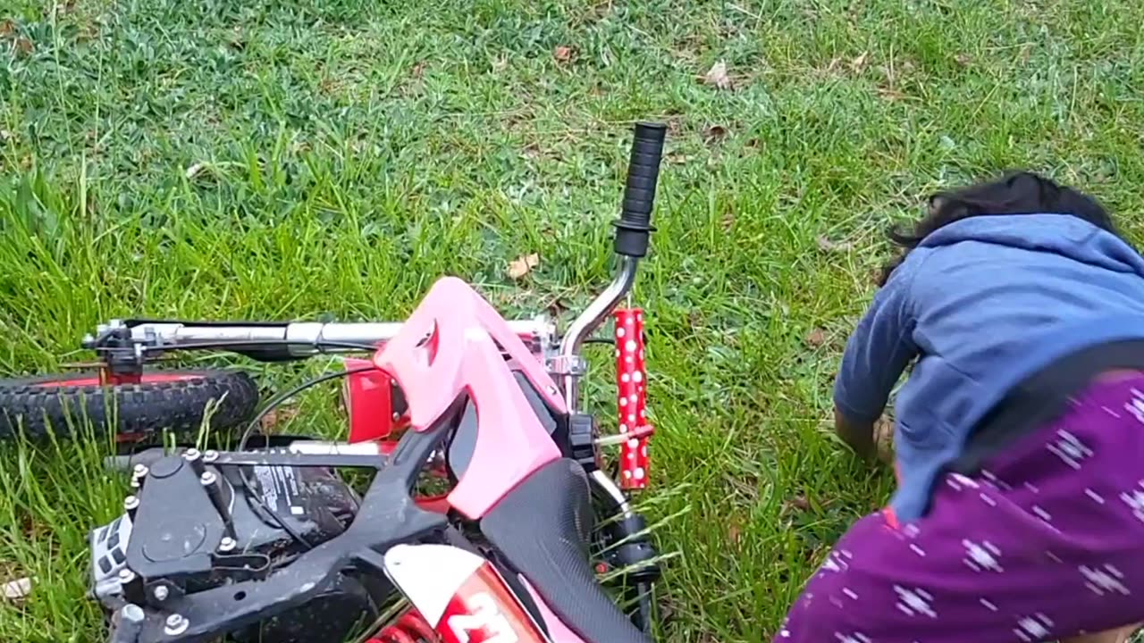 4 year old learning to ride