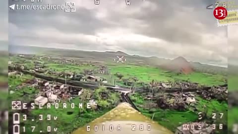 Kamikaze drone followed and struck combat vehicle with Russian troops in it